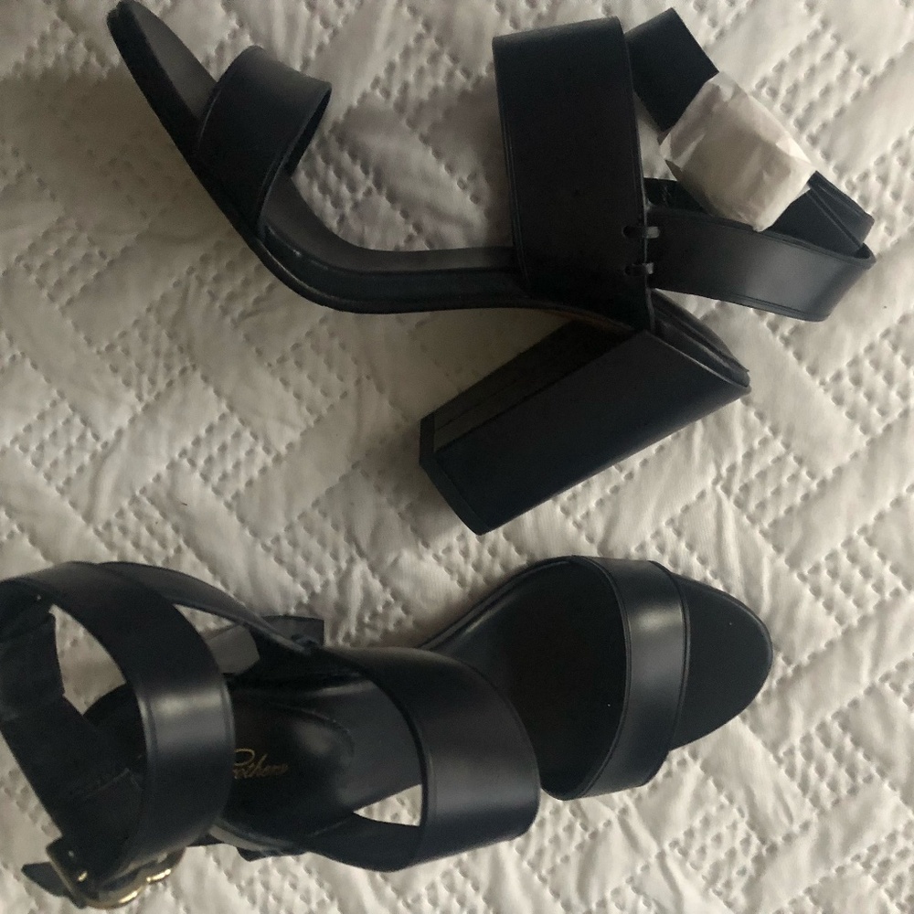 Brook Brothers Leather Dark Navy Sandals